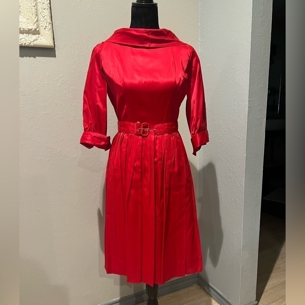COPY - Vintage late 1950’s early 1960’s satin dress
